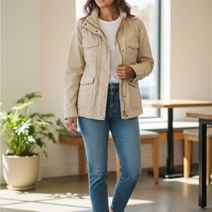 Banana Republic Light Beige Utility Jacket